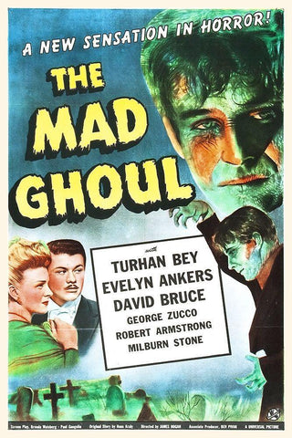 The Mad Ghoul White Modern Wood Framed Art Print with Double Matting by Hollywood Photo Archive