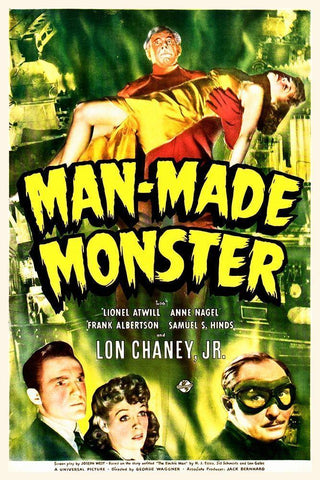 Man Made Monster Black Ornate Wood Framed Art Print with Double Matting by Hollywood Photo Archive