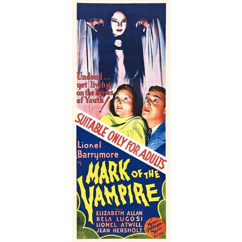 Mark of the Vampire Gold Ornate Wood Framed Art Print with Double Matting by Hollywood Photo Archive