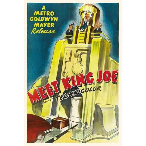 Meet King Joe White Modern Wood Framed Art Print by Hollywood Photo Archive