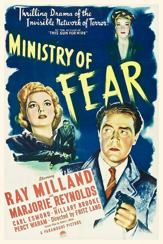 Ministry of Fear Black Ornate Wood Framed Art Print with Double Matting by Hollywood Photo Archive