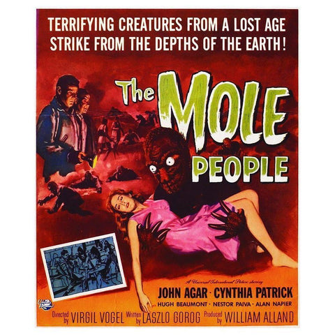 Mole People Gold Ornate Wood Framed Art Print with Double Matting by Hollywood Photo Archive