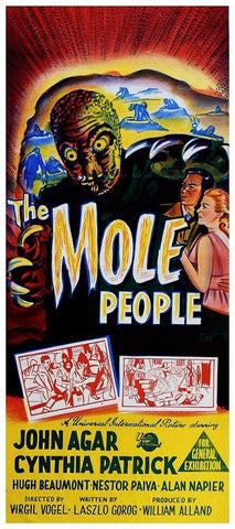 Mole People Black Ornate Wood Framed Art Print with Double Matting by Hollywood Photo Archive