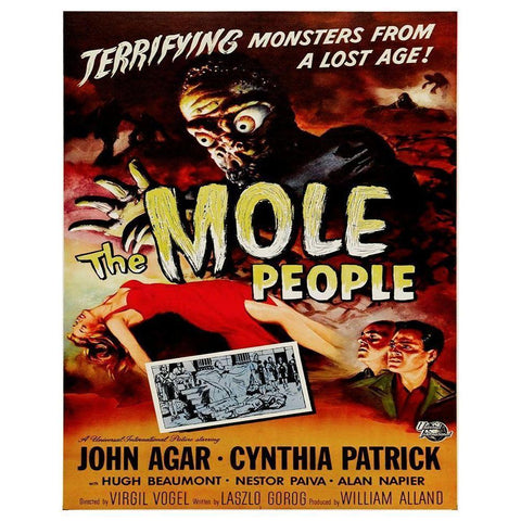 Mole People Gold Ornate Wood Framed Art Print with Double Matting by Hollywood Photo Archive