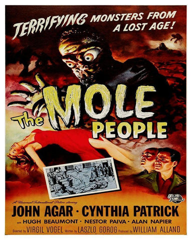 Mole People Black Ornate Wood Framed Art Print with Double Matting by Hollywood Photo Archive