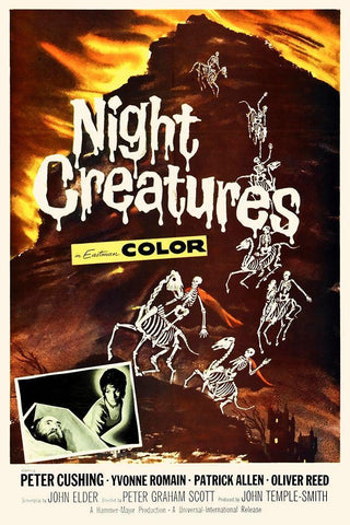 Night Creatures White Modern Wood Framed Art Print with Double Matting by Hollywood Photo Archive