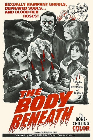 The Body Beneath White Modern Wood Framed Art Print with Double Matting by Hollywood Photo Archive