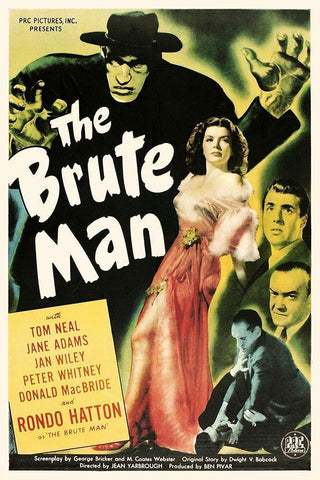 The Brute Man Black Ornate Wood Framed Art Print with Double Matting by Hollywood Photo Archive