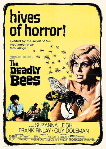 The Deadly Bees Black Ornate Wood Framed Art Print with Double Matting by Hollywood Photo Archive