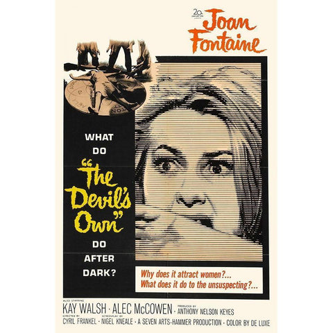 The Devils Own Black Modern Wood Framed Art Print with Double Matting by Hollywood Photo Archive