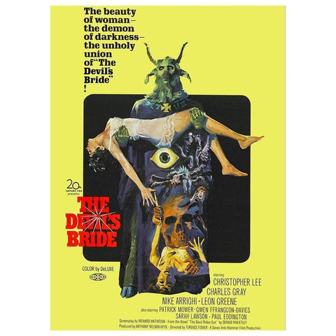 The Devils Bride Black Modern Wood Framed Art Print with Double Matting by Hollywood Photo Archive