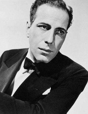 Humphrey Bogart in Kid Galahad White Modern Wood Framed Art Print with Double Matting by Hollywood Photo Archive