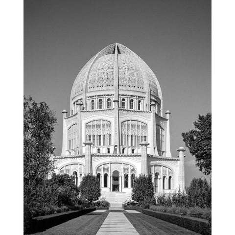 Bhai Temple Chicago Illinois Gold Ornate Wood Framed Art Print with Double Matting by Highsmith, Carol