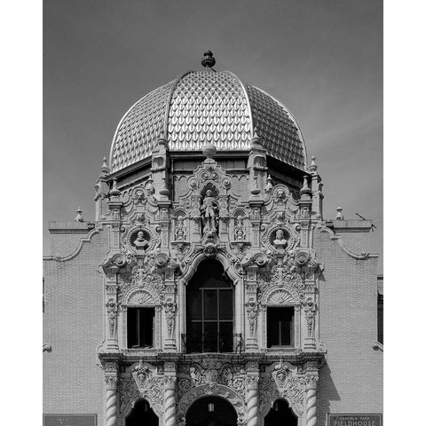 Garfield Park Golden Dome Fieldhouse Chicago Illinois Black Modern Wood Framed Art Print with Double Matting by Highsmith, Carol