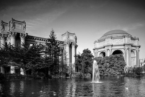 Palace of Fine Arts San Francisco California White Modern Wood Framed Art Print with Double Matting by Highsmith, Carol