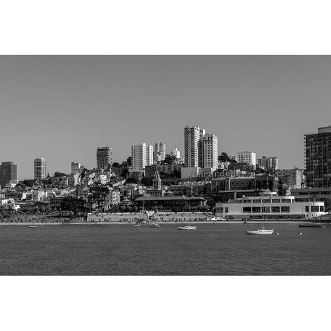 View of Ghiradelli Square in San Francisco California White Modern Wood Framed Art Print by Highsmith, Carol