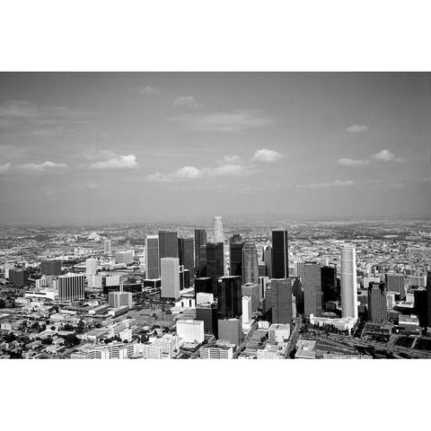 Los Angeles California Gold Ornate Wood Framed Art Print with Double Matting by Highsmith, Carol