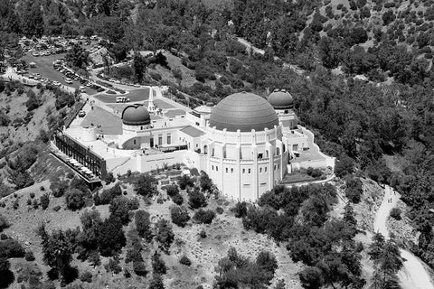 Griffith Observatory in Los Angeles California White Modern Wood Framed Art Print with Double Matting by Highsmith, Carol