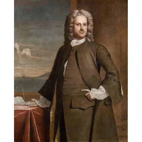 Charles Apthorp Black Modern Wood Framed Art Print by Feke, Robert