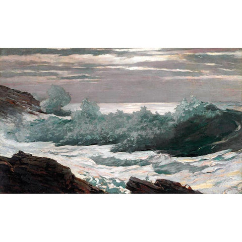 Early Morning After a Storm at Sea Gold Ornate Wood Framed Art Print with Double Matting by Homer, Winslow