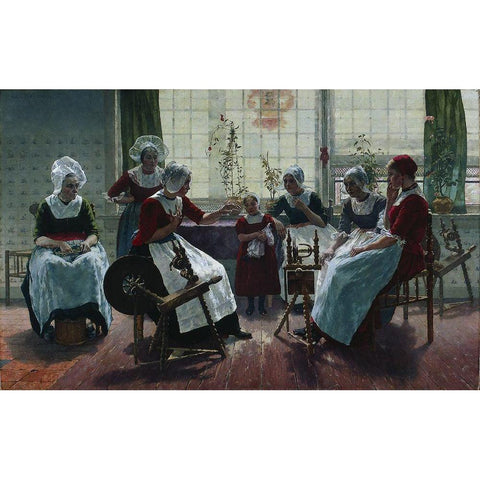The Ghost Story Black Modern Wood Framed Art Print with Double Matting by McEwen, Walter