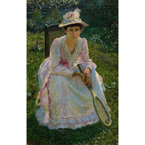 Mary Holland Bacher White Modern Wood Framed Art Print by Bacher, Otto H.