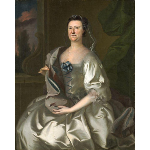 Hannah Wentworth Atkinson Black Modern Wood Framed Art Print by Blackburn, Joseph