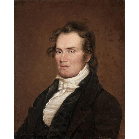 James G McKinney Black Modern Wood Framed Art Print by Jouett, Matthew Harris