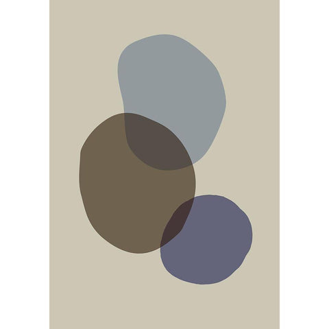 Organic Shapes 05 Black Modern Wood Framed Art Print by Uppsala Studio