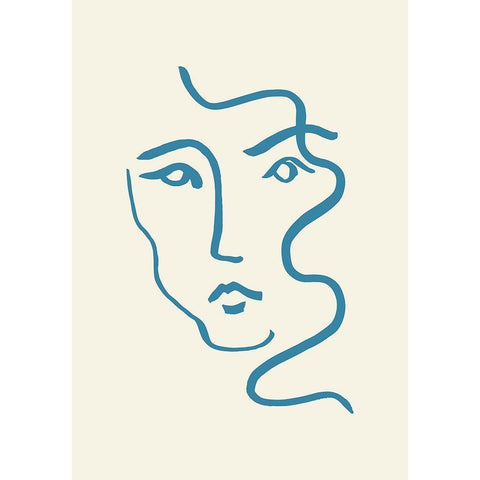 Portrait 03 White Modern Wood Framed Art Print by Uppsala Studio