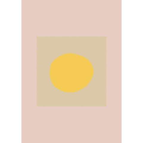 The Sun Black Modern Wood Framed Art Print by Uppsala Studio
