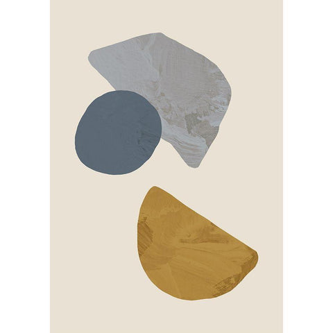 Collage 03 White Modern Wood Framed Art Print by Uppsala Studio