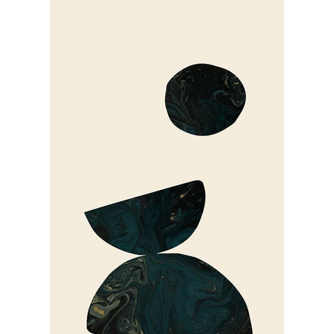 Collage 06 White Modern Wood Framed Art Print by Uppsala Studio