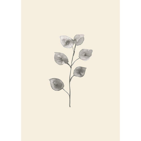 Eucalyptus Twig Gold Ornate Wood Framed Art Print with Double Matting by Uppsala Studio