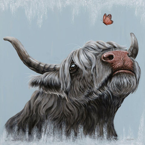 Sniffles Gold Ornate Wood Framed Art Print with Double Matting by Bawden, Angela