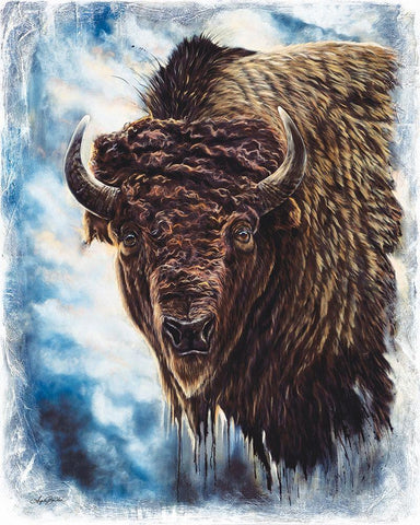 Determination Black Ornate Wood Framed Art Print with Double Matting by Bawden, Angela