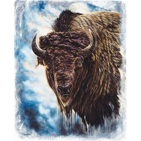 Determination Gold Ornate Wood Framed Art Print with Double Matting by Bawden, Angela