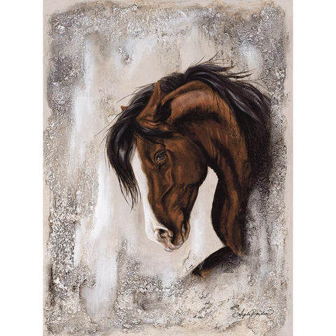 Auburn Elegance Black Modern Wood Framed Art Print with Double Matting by Bawden, Angela