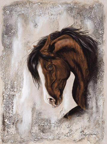 Auburn Elegance White Modern Wood Framed Art Print with Double Matting by Bawden, Angela