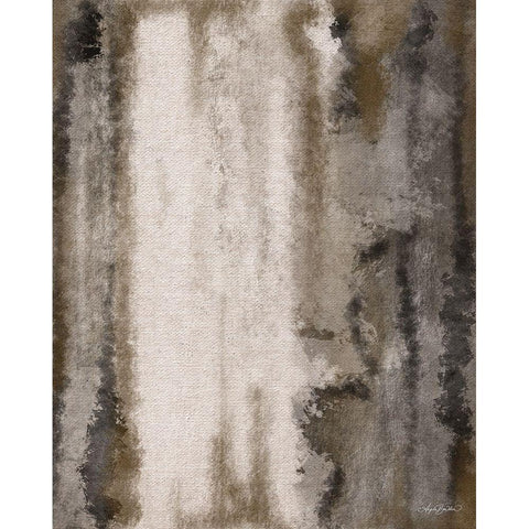Mocha Java Abstract 1 White Modern Wood Framed Art Print by Bawden, Angela
