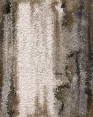 Mocha Java Abstract 1 Black Ornate Wood Framed Art Print with Double Matting by Bawden, Angela