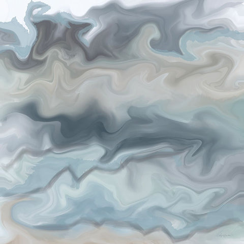 Every Drop Creates a Ripple 2 White Modern Wood Framed Art Print with Double Matting by Bawden, Angela