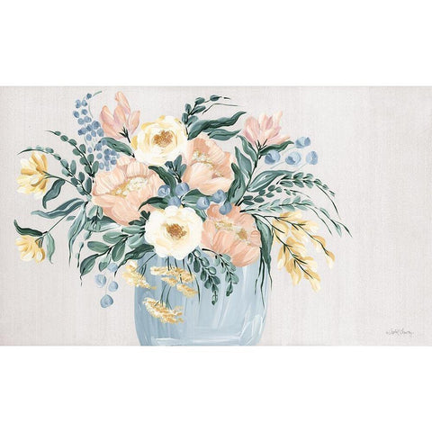 Spring Florals I   Gold Ornate Wood Framed Art Print with Double Matting by Chavez, April