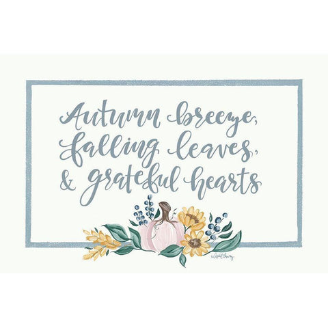 Autumn Breeze Gold Ornate Wood Framed Art Print with Double Matting by Chavez, April