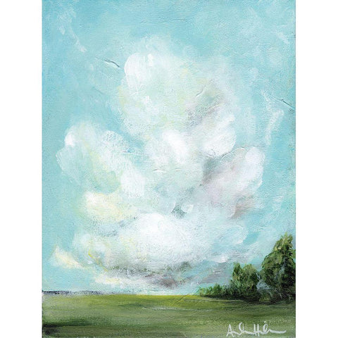 Day Dreaming White Modern Wood Framed Art Print by Hilburn, Amanda