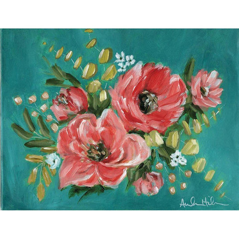 Unusual Palette Gold Ornate Wood Framed Art Print with Double Matting by Hilburn, Amanda