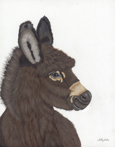 Archie Black Ornate Wood Framed Art Print with Double Matting by Justice, Ashley