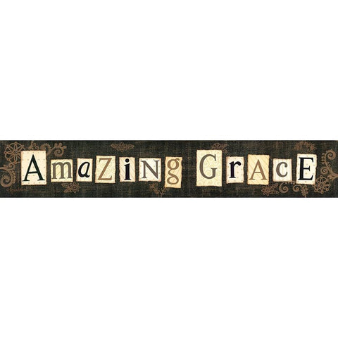 Amazing Grace White Modern Wood Framed Art Print by LaPoint, Annie