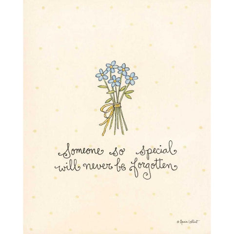 Someone So Special  Black Modern Wood Framed Art Print by LaPoint, Annie