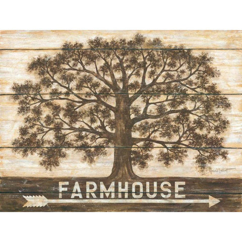 Farmhouse Oak Gold Ornate Wood Framed Art Print with Double Matting by LaPoint, Annie